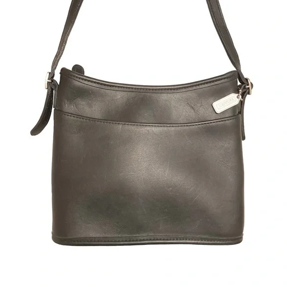 Coach black mambo crossbody bag rare nickel hardware
