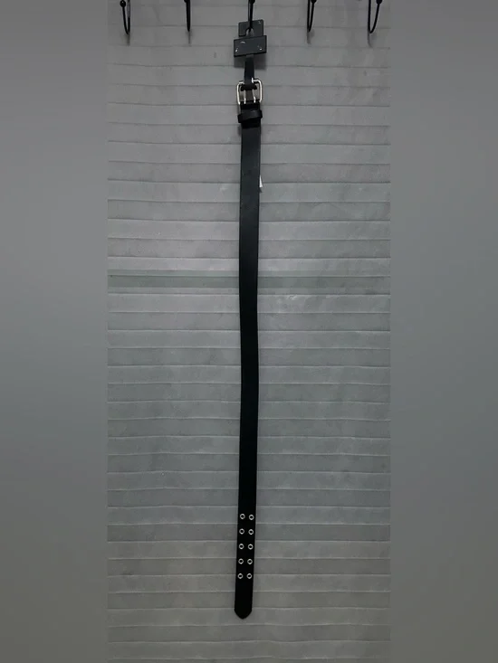 New Target Art Class Kids Black Belt with Silver Buckle & Grommets Size Large