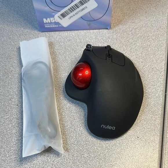 (D3) Black Wireless Trackball Mouse
