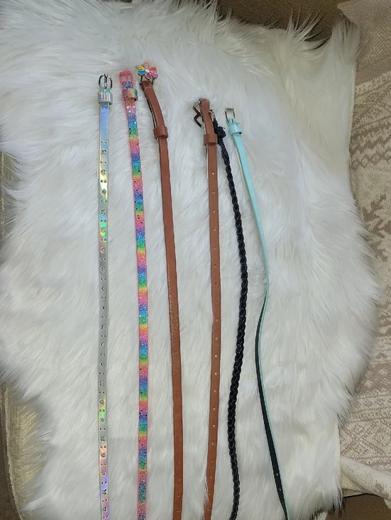 Set of Girl's Skinny Belts -