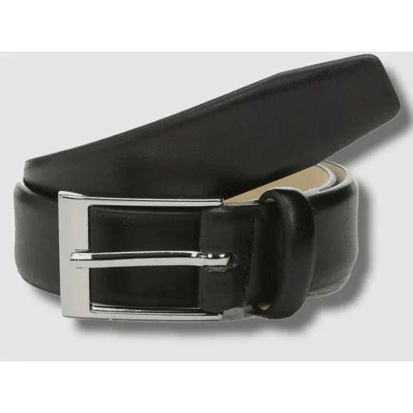 $20 Appaman Kid's Boy's Black Dress Faux-Leather Belt Size S 2Y/3Y/4Y