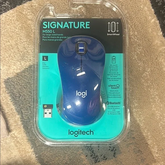 Logitech Signature M550 L Blue Mouse