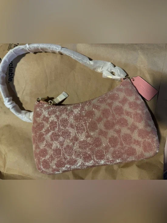 Coach Pink Beaded Teri
