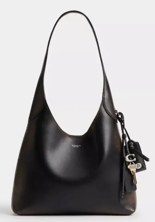 B17-007 Coach Brooklyn 28 Medium Loved Leather CU068 Shoulder Bag