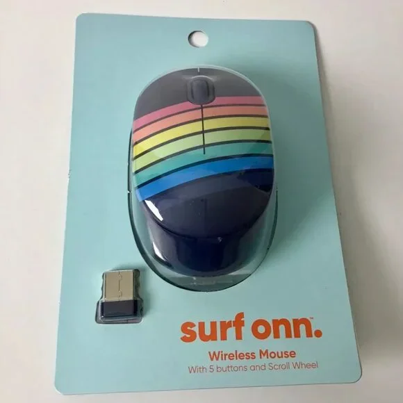 SURF ONN WIRELESS MOUSE WITH 5 BUTTONS AND SCROLL WHEEL