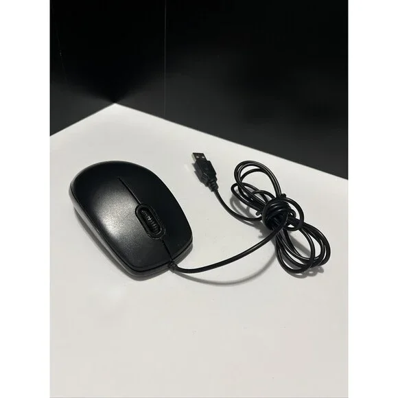 Inland Wired USB Black Optical Mouse - Model 07233 Computer Mouse Wired