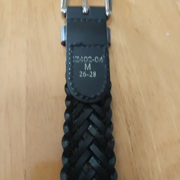IZOD Boy's Black Braided Belt