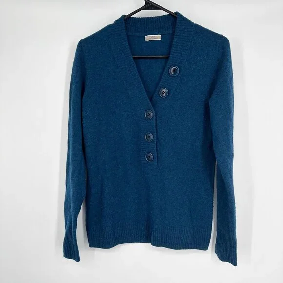 J.Crew Long sleeve Teal 100%‎ Cashmere