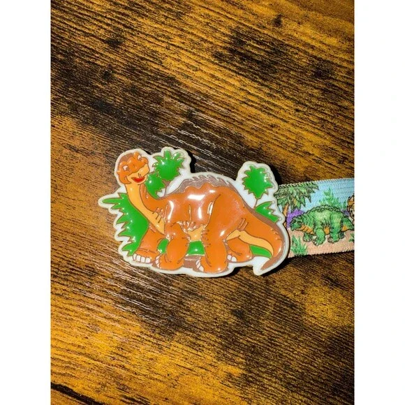 Vintage 1988 The Land Before Time Kids Belt with Belt Buckle