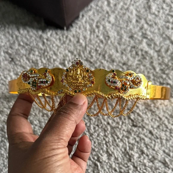 Gold Plated kids vaddanam/ Hip belt
