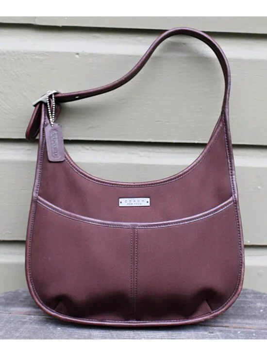 Coach Vintage - Ergo Neo Pocket Zip in Mahogany + Nickel Hardware, Mexico 1998