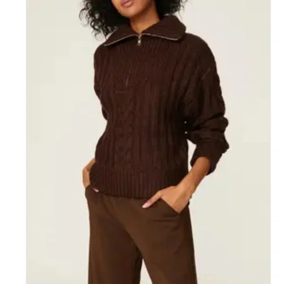 525 America Cable Half Zip Pullover