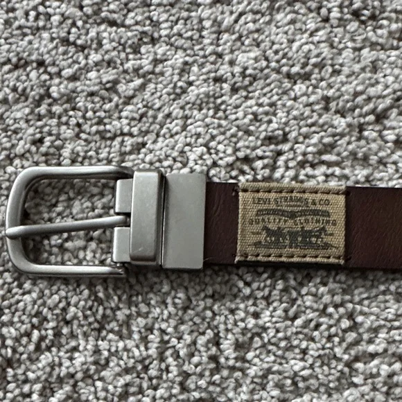 Levi Strauss boy's Brown Belt with Silver Buckle
