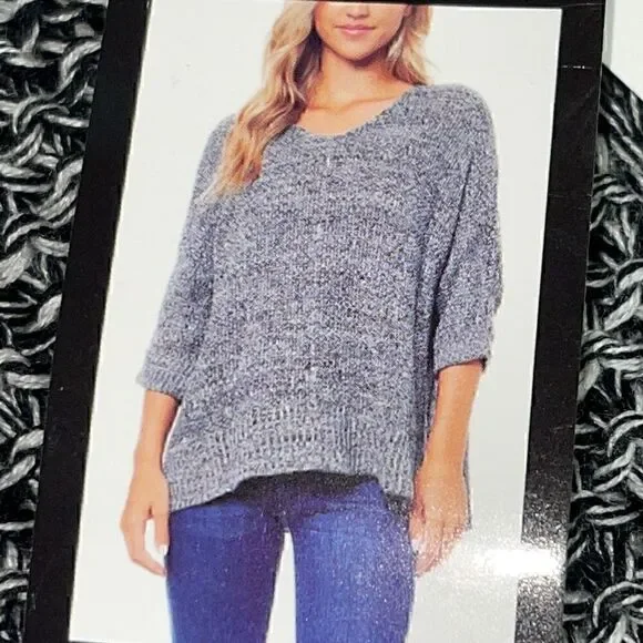 John paul Richard knit dolman 3/4 sleeve sweater‎