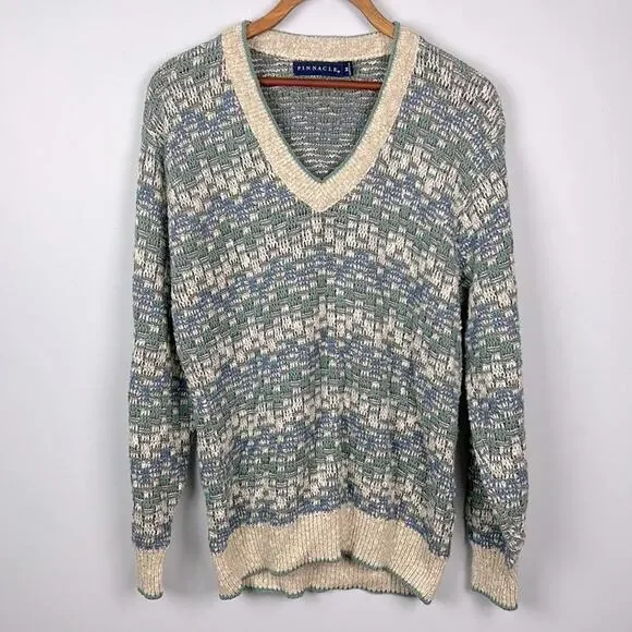 Vintage Pinnacle v neck sweater size medium