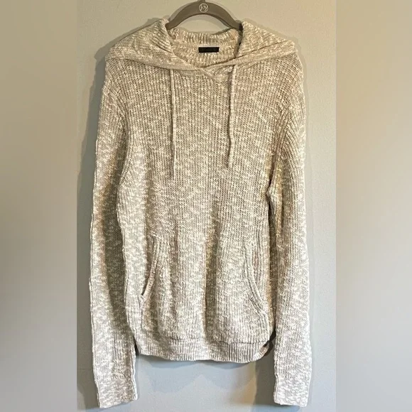 ATM Anthony Thomas Melillo Hooded 100% Cotton Knit Sweater Size Small