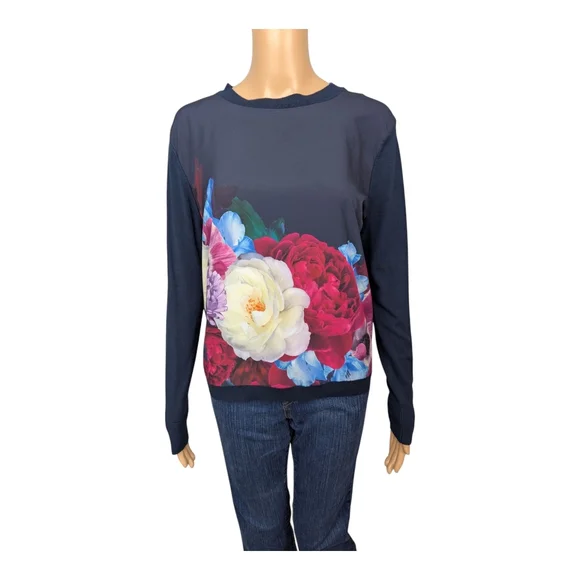 Ted Baker Blushing Bouquet Woven Jumper 2 (US 4-6)