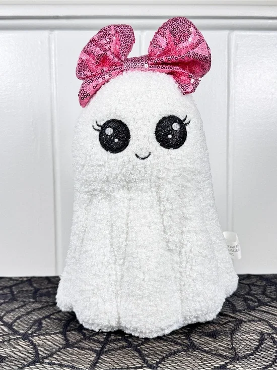 NEW Plush Ghost Pink Ghost Halloween Decor