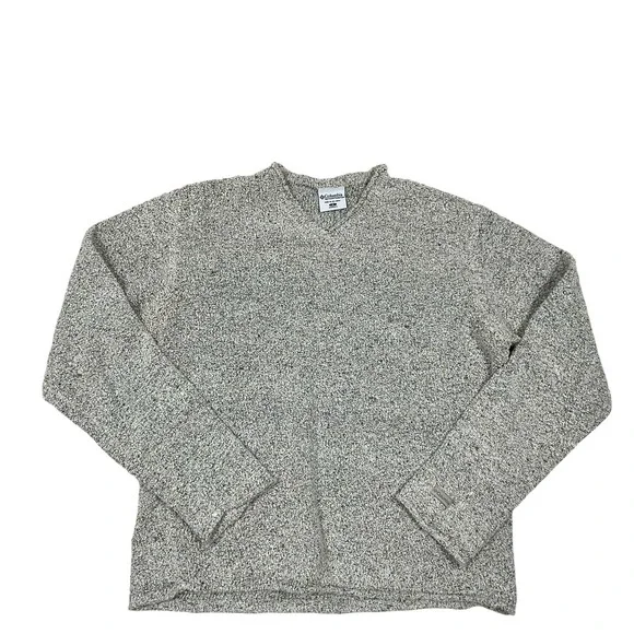 Columbia Sweater Womens Small Gray Textured Knit Crewneck Pullover Cozy‎ Warm