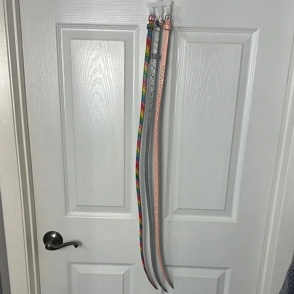 Wonder Nation Kids Belts - Rainbow and Pink