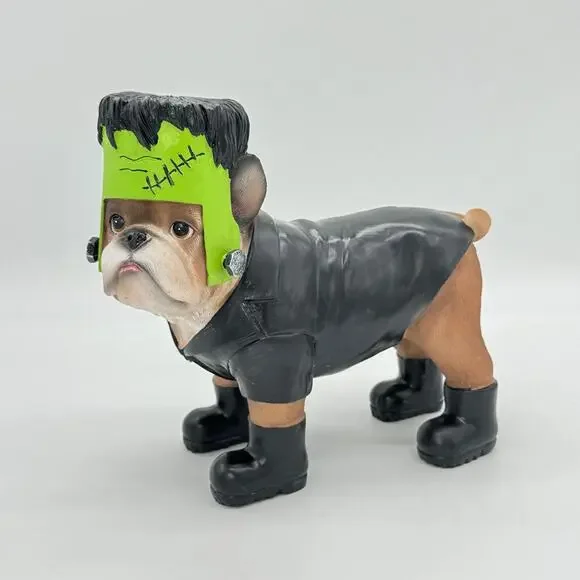 Humane Society Frenchie Bulldog Dog in Frankenstein Halloween Costume NEW