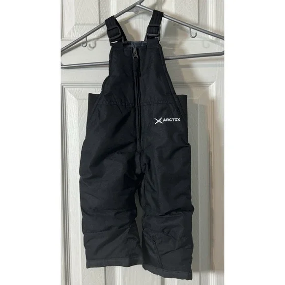 Arctix Infant Toddler Winter Snow Ski Bib Overalls Black 12 Months NWOT