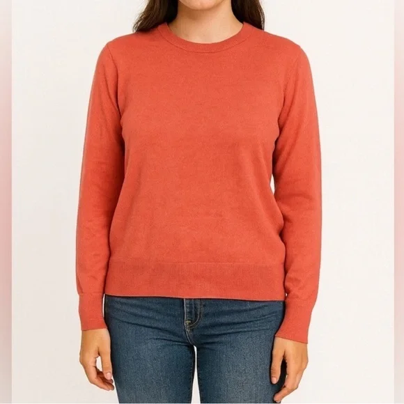 J.Crew Red Crewneck Sweater Long Sleeve‎ Pullover Women’s XL