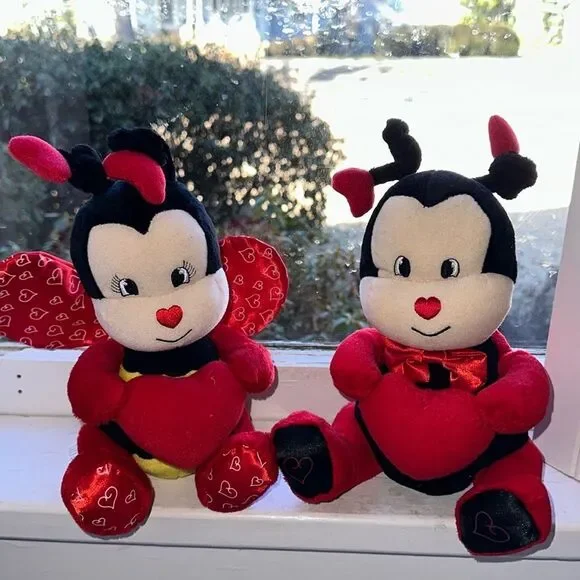 2007 Avon “Betsy” & “Bugsy” You’re My‎ Little Love Bug Plush Valentine’s Day
