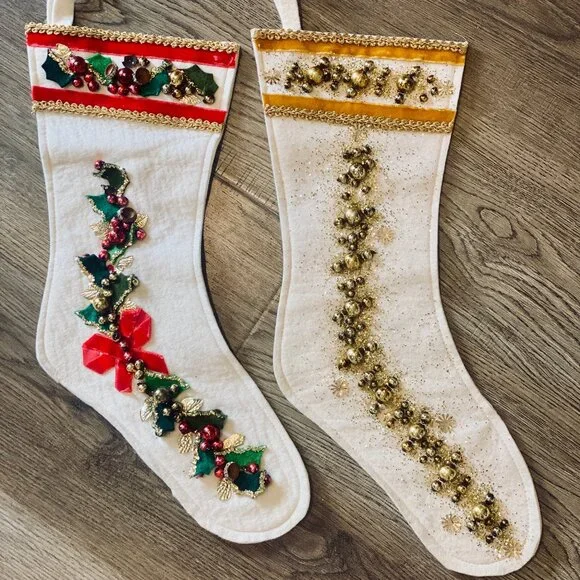 Vintage Handmade Christmas Stockings, 19