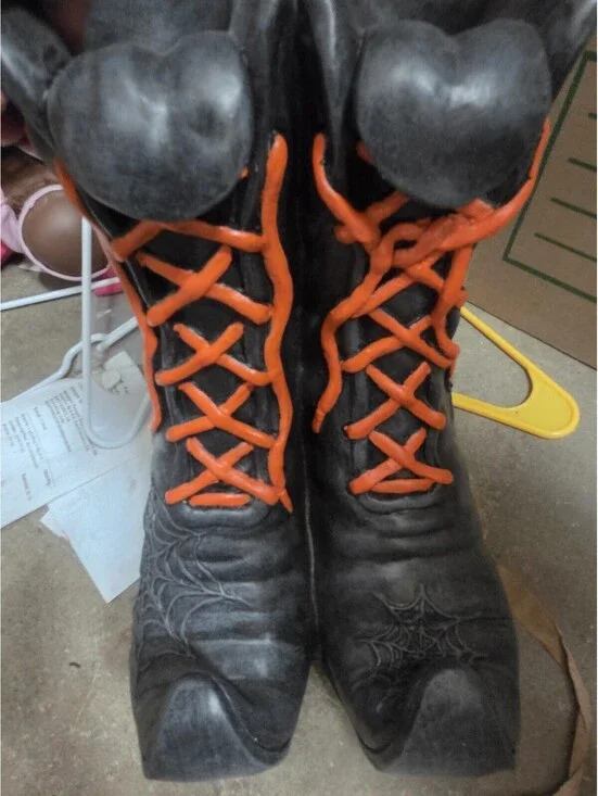 Wicked witch boots decor Halloween