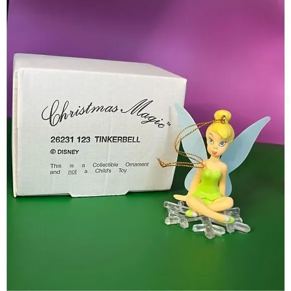 Disney Christmas Magic Groiler Tinker Bell Christmas Ornament With Box