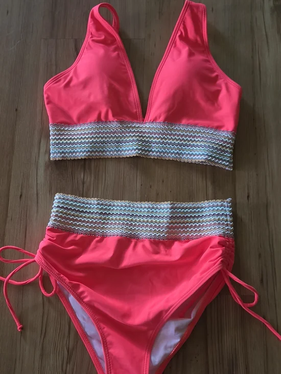Neon Pink coral Small Bikini