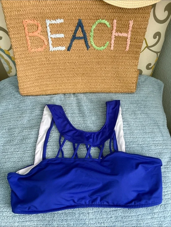 VENUS Royal Blue Strappy Swim Bikini Top
