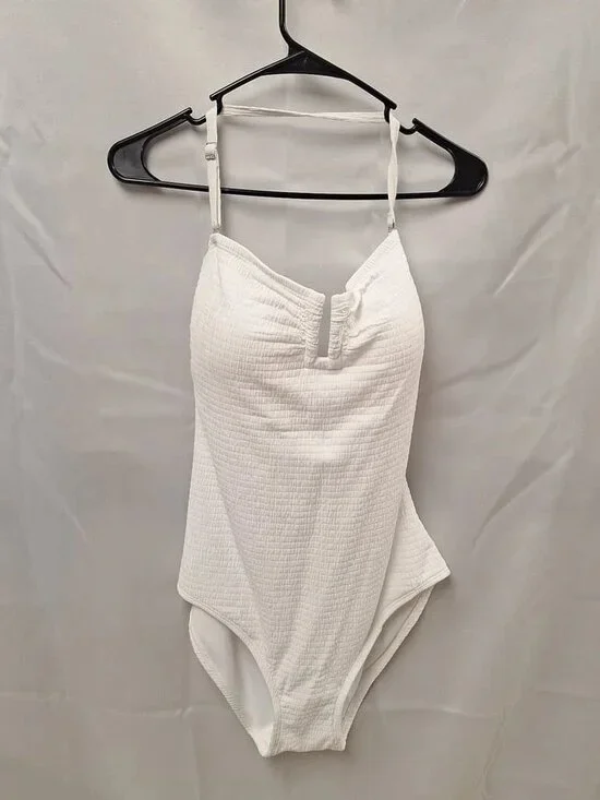 Ladies DKNY White Swimsuit Size XL ORG $80 NWT (RackD5)