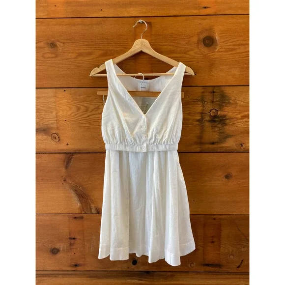Reformation White Naya Tank & Skirt Two Piece Set - Size 0 - 1018RM
