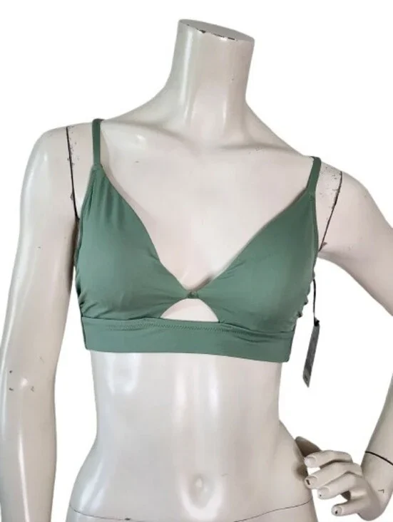 Shade & Shore Bikini Top Womens 36B Green NEW