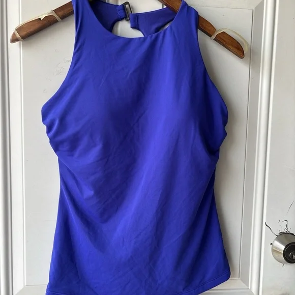 Athleta Cobalt Blue High-Neck Tank