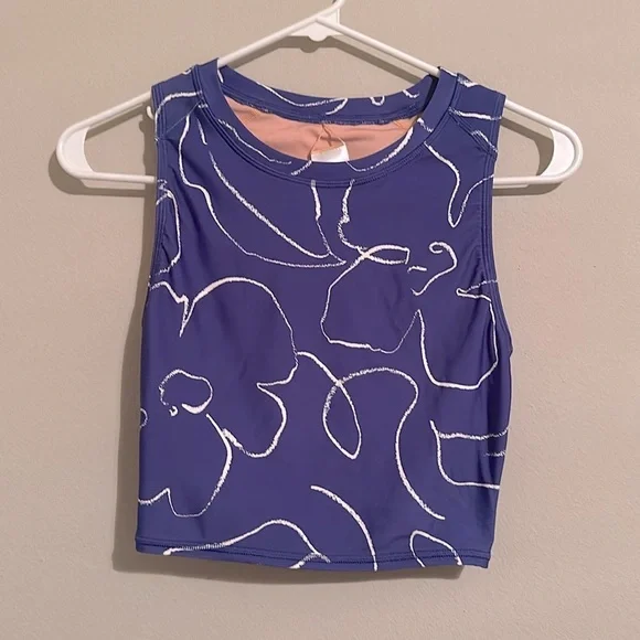 Madewell Tank Rashguard Crop Top