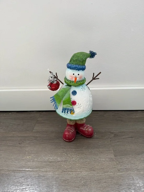 Decorative Snowman with tea light