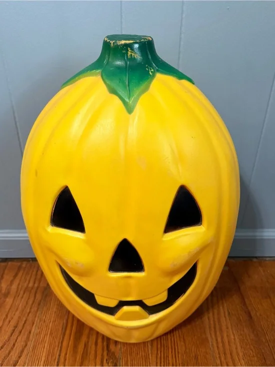 Vintage Blow Mold Halloween Pumpkin