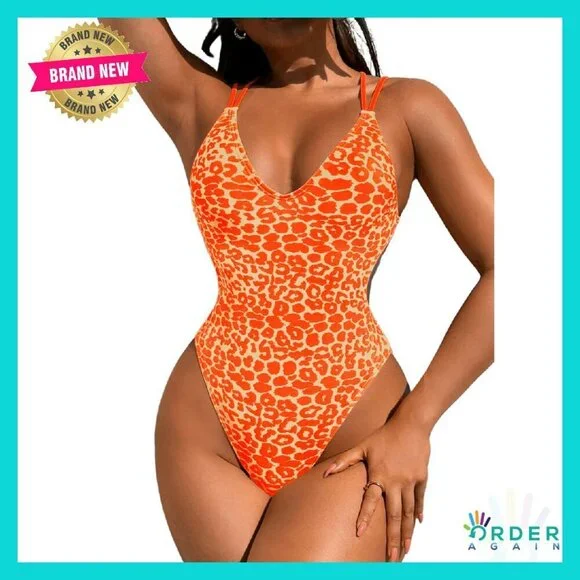 Sexy Backless Scrunch Butt Monokini One Piece Swimsuit High Cut Y2K