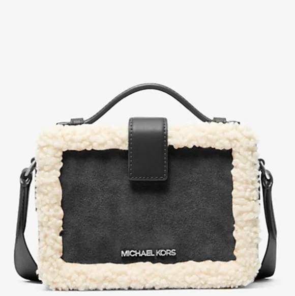 Michael Kors Cooper Suede and Sherpa Crossbody Bag/ BNWT/Sealed/ UNISEX