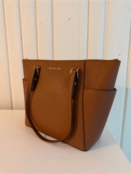 Michael Kors Cognac Saffiano Leather Tote