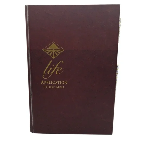 Life Application Study Bible New International Version Burgundy Hardcover‎