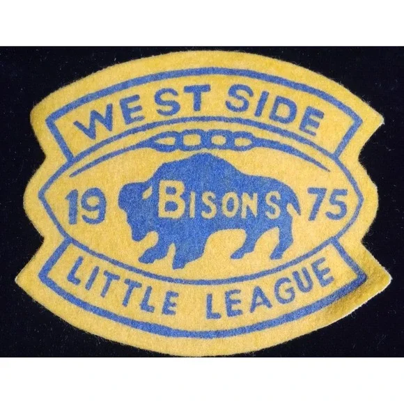 WEST SIDE BISONS 1975 LITTLE LEAGUE BASEBALL Patch