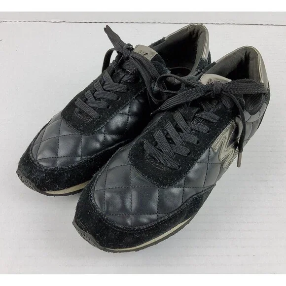 Michael Kors MK Women’s Quilted Leather Suede Sneakers Size 9M