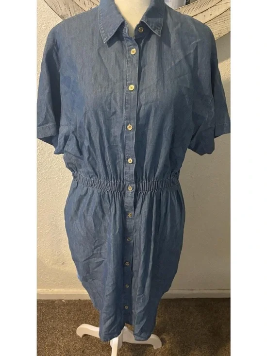 Michael Kors Light Blue Shirt Dress