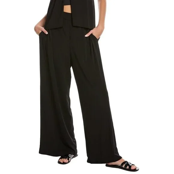 COCO REEF Heritage Reflect High-Waist Cover-Up Pants Black XL