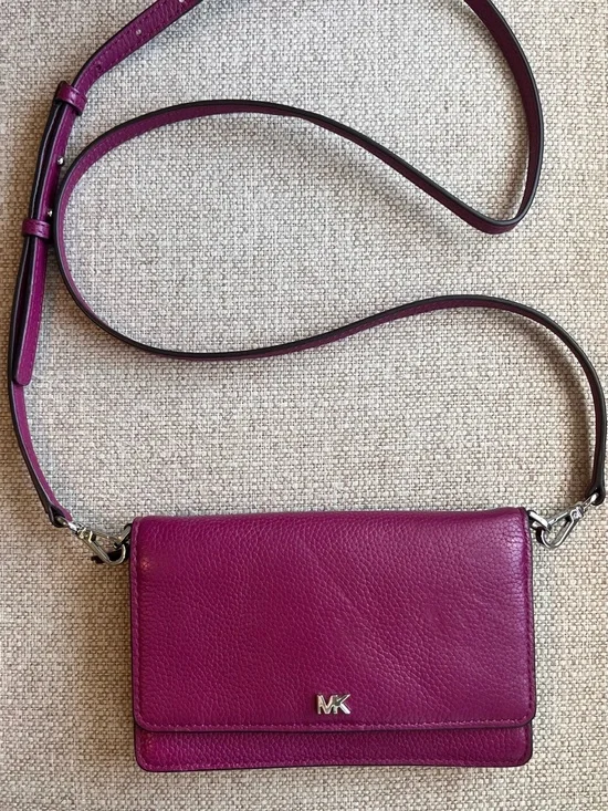 Michael Kors Magenta Crossbody Wallet