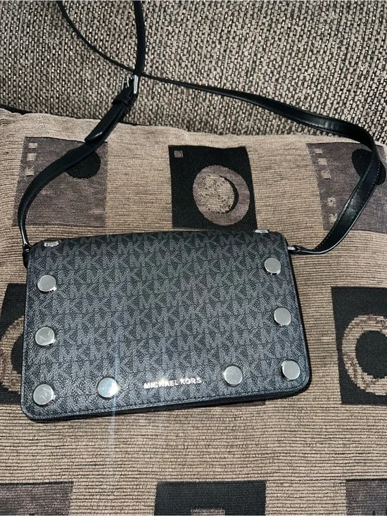 Michael Kors Karla Large Studded Flap Crossbody Bag